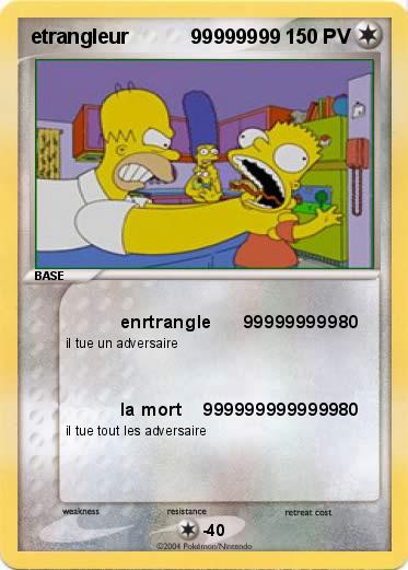 Pokemon etrangleur           99999999