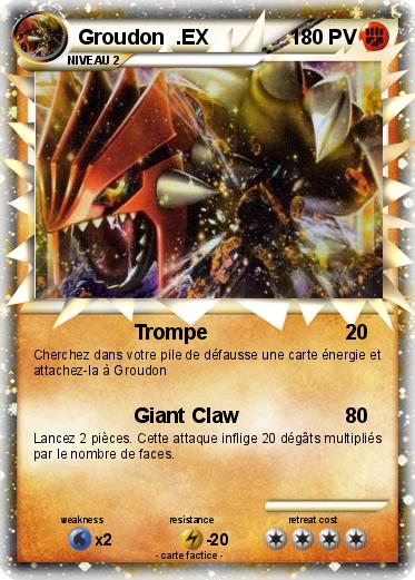 Pokemon Groudon  .EX
