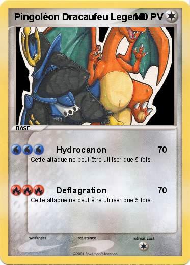 Pokemon Pingoléon Dracaufeu Legend