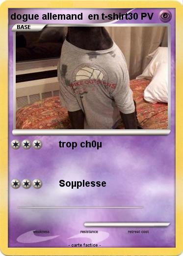 Pokemon dogue allemand  en t-shirt