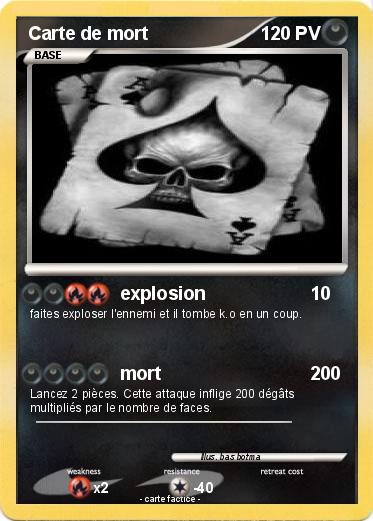 Pokemon Carte de mort
