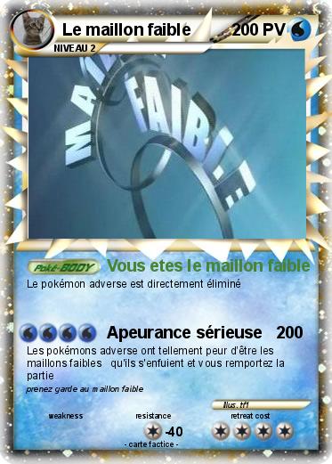 Pokemon Le maillon faible