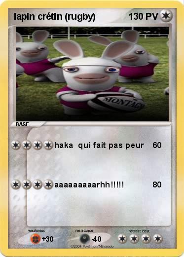 Pokemon lapin crétin (rugby)