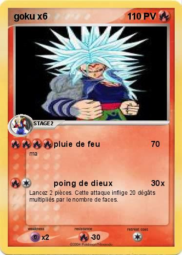 Pokemon goku x6