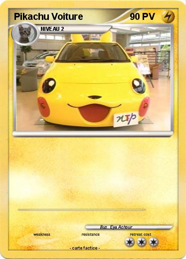 Pokemon Pikachu Voiture