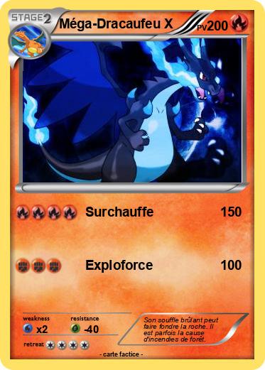 Pokemon Méga-Dracaufeu X