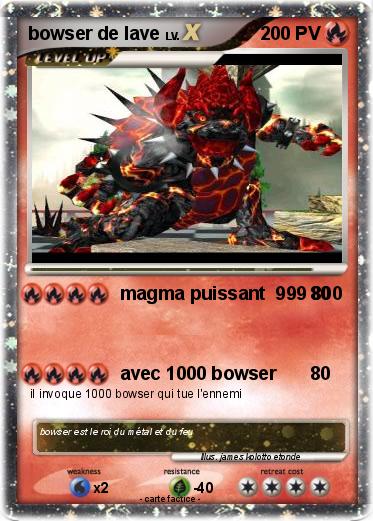 Pokemon bowser de lave Pokemon bowser de lave