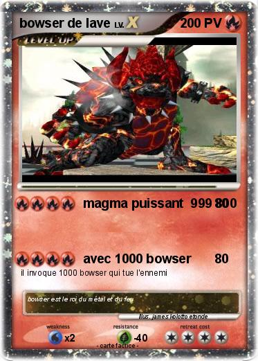 Pokemon bowser de lave