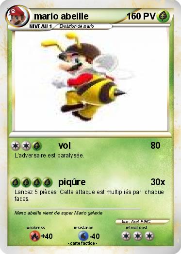 Pokemon mario abeille