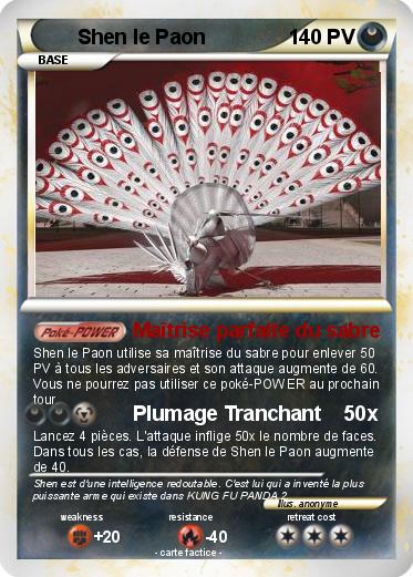 Pokemon Shen le Paon