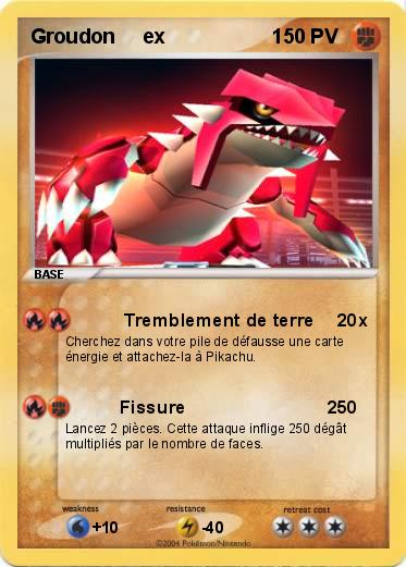 Pokemon Groudon     ex                   1