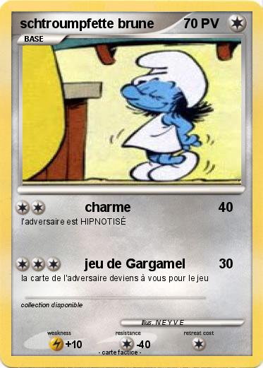 Pokemon schtroumpfette brune