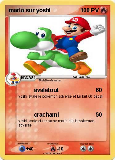 Pokemon mario sur yoshi