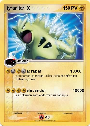 Pokemon tyranitar  X