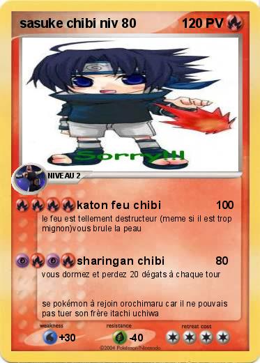 Pokemon sasuke chibi niv 80