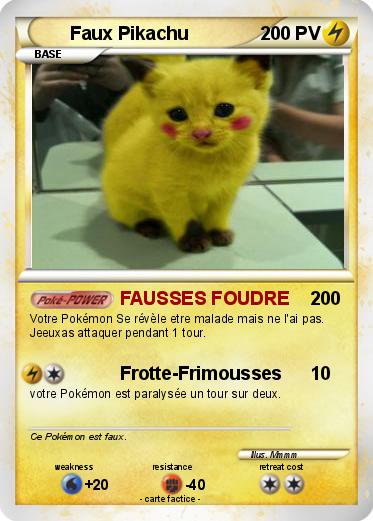 Pokemon Faux Pikachu