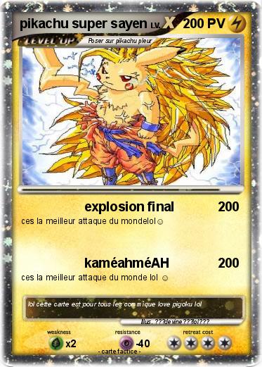 Pokemon pikachu super sayen