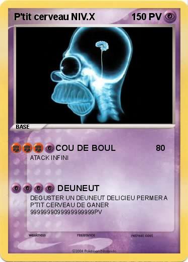 Pokemon P'tit cerveau NIV.X