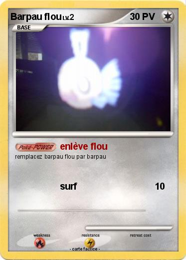 Pokemon Barpau flou