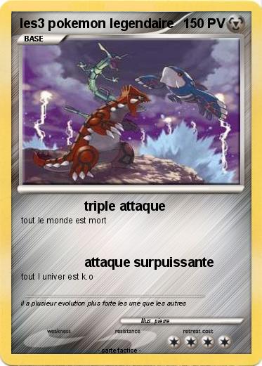 Pokemon les3 pokemon legendaire