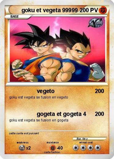 Pokemon goku et vegeta 99999