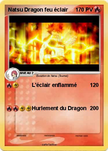 Pokemon Natsu Dragon feu éclair