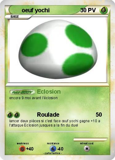 Pokemon oeuf yochi