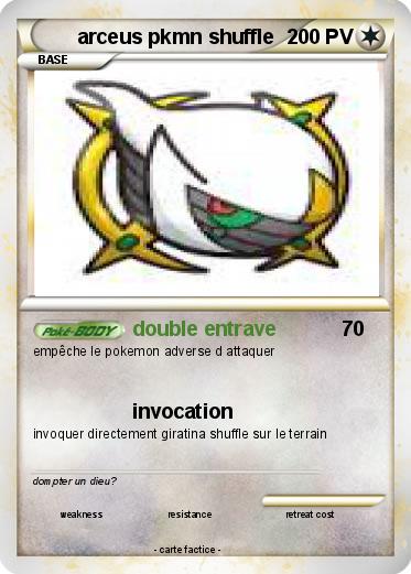 Pokemon arceus pkmn shuffle
