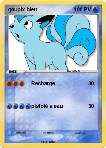 Pokemon goupix bleu