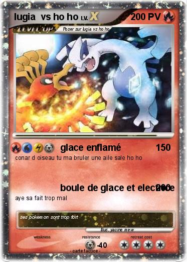 Pokemon lugia  vs ho ho