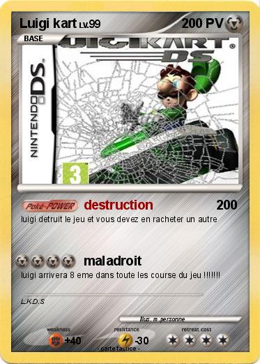 Pokemon Luigi kart