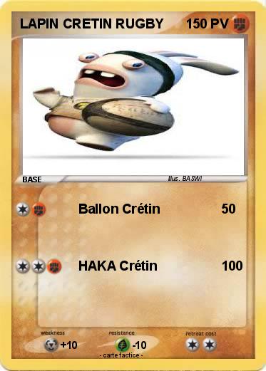 Pokemon LAPIN CRETIN RUGBY