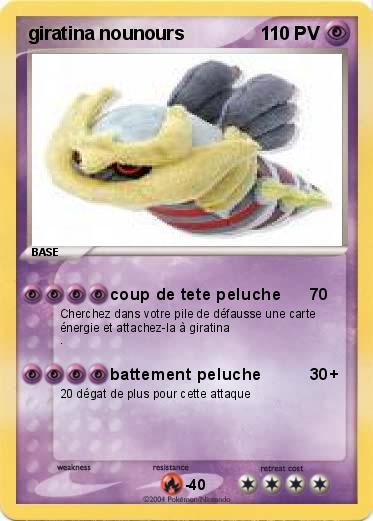 Pokemon giratina nounours