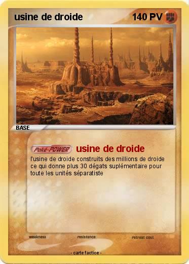 Pokemon usine de droide