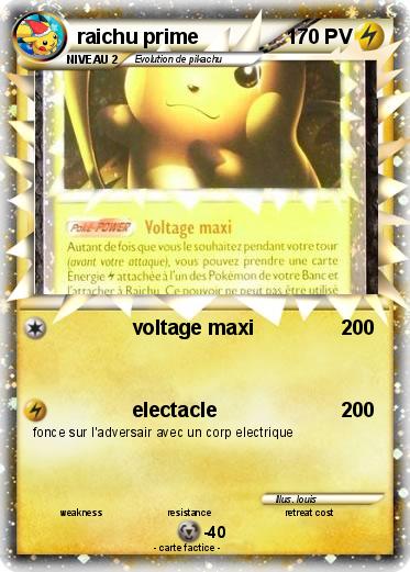 Pokemon raichu prime