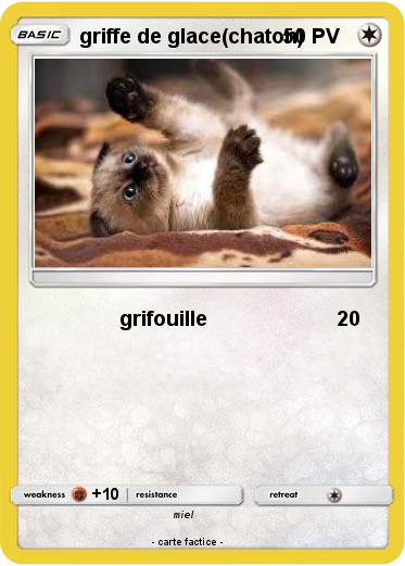 Pokemon griffe de glace(chaton)