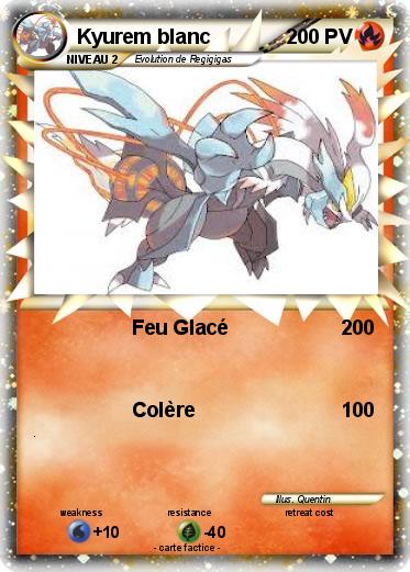 Pokemon Kyurem blanc