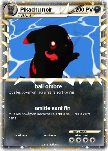 Pokemon Pikachu noir