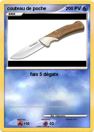 Pokemon couteau de poche