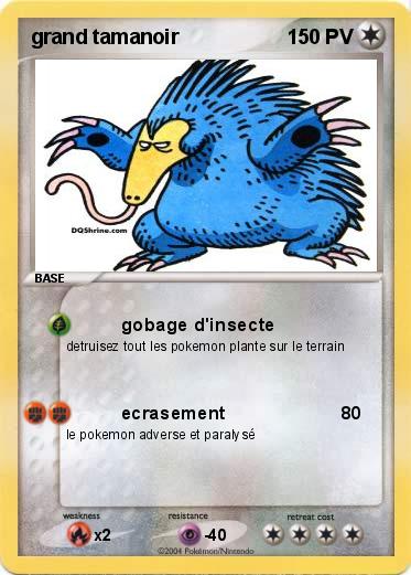 Pokemon grand tamanoir