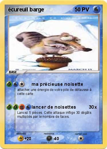 Pokemon écureuil barge 