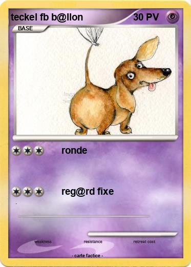 Pokemon teckel fb b@llon