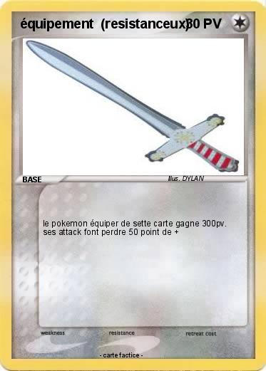 Pokemon équipement  (resistanceux)