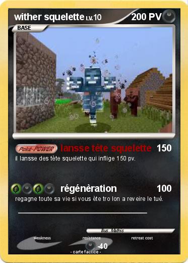 Pokemon wither squelette