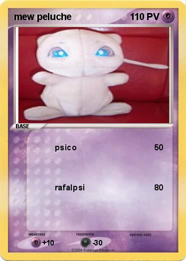 Pokemon mew peluche