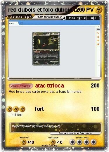 Pokemon red dubois et folo dubois