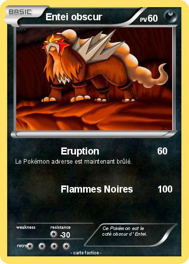Pokemon Entei obscur