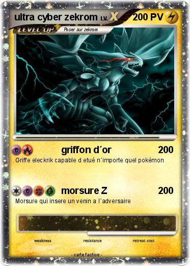 Pokemon ultra cyber zekrom