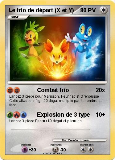 Pokemon Le trio de départ (X et Y)