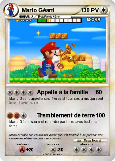 Pokemon Mario Géant